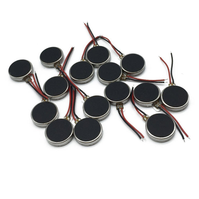 DC 3V 12000RPM Two Wired 10mm x 2.7mm Coin Cell Phone Vibration Motor (15 PCS)