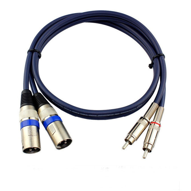 3 Meters Dual Cannon XLR to Dual RCA Male to Male Audio Cable