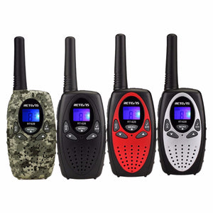 Mini Walkie Talkie Kids Radio RETEVIS RT628 0.5W UHF Frequency Portable Ham Radio Hf Transceiver (Pair) Black Europe