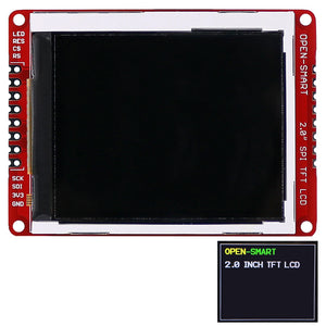 OPEN-SMART 3.3V 2.0 Inch 176 * 220 Serial SPI TFT LCD Shield Breakout Module for Arduino Nano Pro Mini UNO R3 Mega2560
