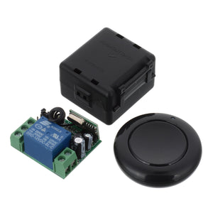 433MHZ Mini Portable Remote Controller w/ Switch Module for Garage Door Opener, Window, Lifting Device, Water Pump - Black