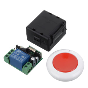 433MHZ Mini Portable Remote Controller w/ Switch Module for Garage Door Opener, Window, Lifting Device, Motor, Water Pump - Red