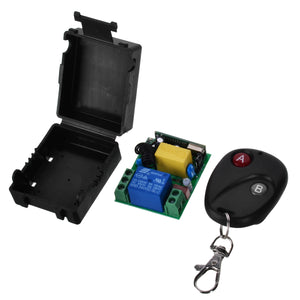 433MHZ 24V Mini Portable Remote Controller w/ Switch Module for Garage Door Opener, Window, Lifting Device, Motor, Water Pump