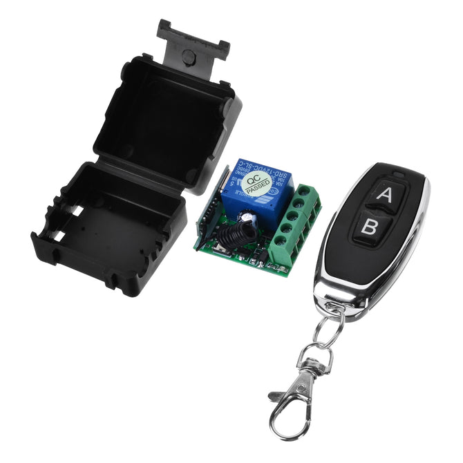 LZ-88 DC12V 433MHZ Wide Voltage AC / DC Single Remote Switch for Lamp, Garage Door, Window, Lifting Equipment, Motor Control
