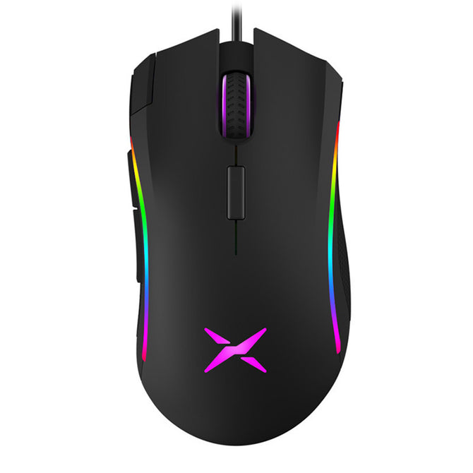 Delux M625 7 Buttons 12000DPI 12000FPS Optical USB Wired Desktop Gaming Mouse Mice w/ RGB Backlit for Game Player PMW3325
