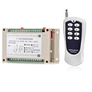 KJ-99 315MHZ AC/DC12V High Power 12-Way Wireless Remote Control Switch for Electric Door, Window, Etc