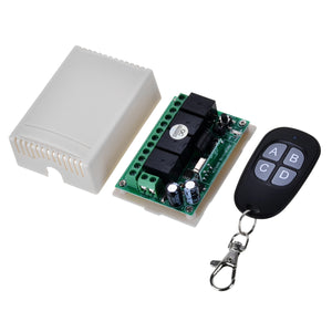KJ-103-433MHz-DC12V Four-Way Wireless Electric Switch Waterproof Remote Controller for Door / Garage Gate