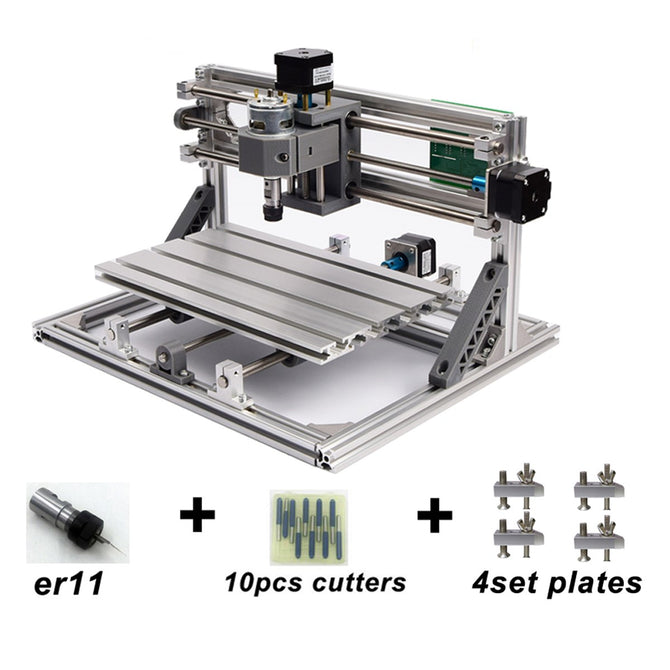 CNC3018 with ER11 DIY Mini CNC Engraving Machine Laser Engraving PCB PVC Milling Machine Wood Router Best Advanced Toys 3018 500mw add ER11