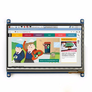 Elecrow Raspberry Pi 3 Display, 7 Inch Touch Screen HDMI HD LCD TFT 1024 x 600 Monitor for Raspberry Pi 3 2B B Pcduino Win7 8  white