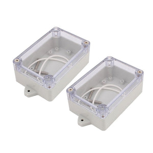 YENISEI 100x68x40mm Transparent Cover Dustproof IP65 Junction Terminal Box Enclosure (2 PCS)