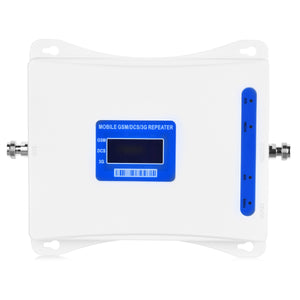 3G 4G 900/1800/2100MHz GSM DCS WCDMA Signal Booster Kit for Cellphone - White (US Plug)