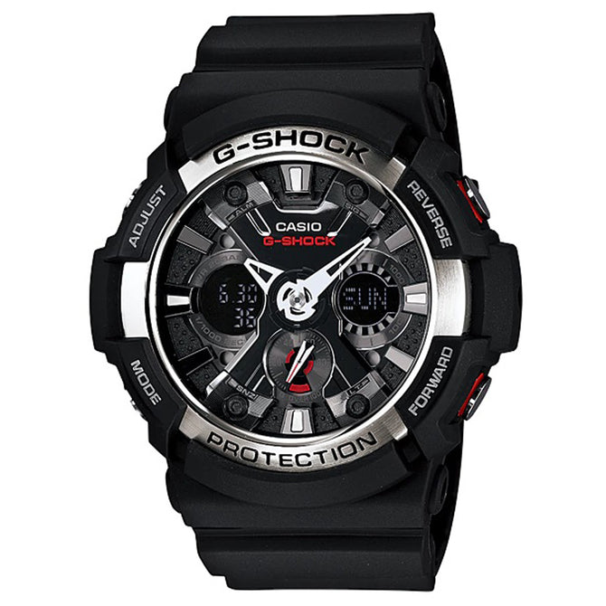Casio G-Shock GA-200-1A Mechanical Watch - Black + Silver