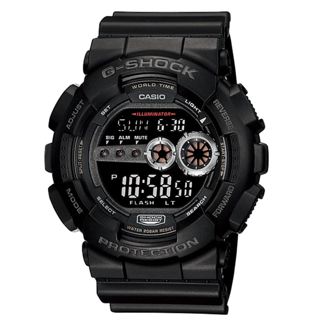 Casio G-Shock GD-100-1B Standard Digital Watch - Black