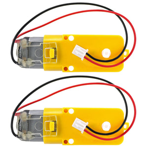 3V-6V DC Gear Motor with XH2.54-2P Cable Large Torque Motor 2PCS for Smart Car And Arduino