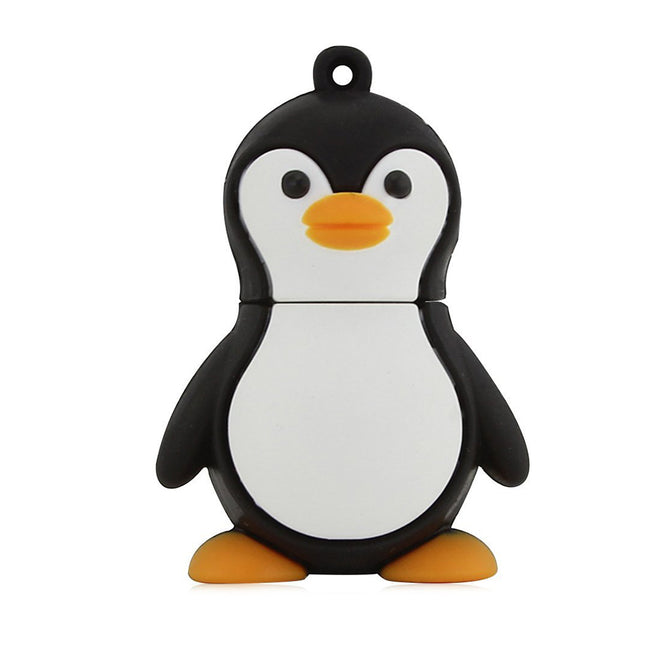 MAIKOU Cartoon Penguins Shape USB 2.0 Flash Drive 32GB - Black