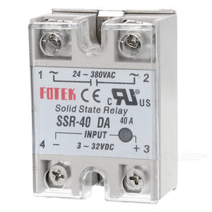 SSR-40DA 40A Solid-state Relay - Gray + Silver