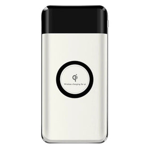 Large Capacity 10000mAh Wireless Charger Power Bank w/ LCD Display for IPHONE, Samsung