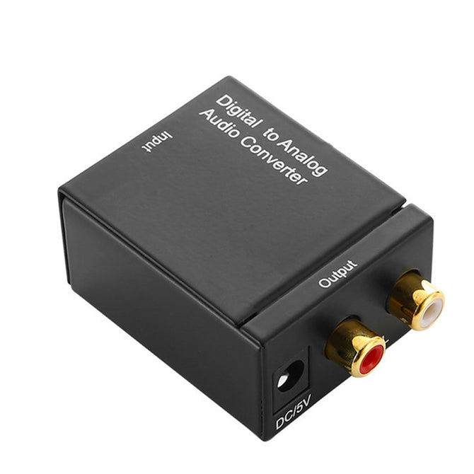 Dayspirit Portable Digital to Analog Audio Converter Adapter(EU plug) - Black