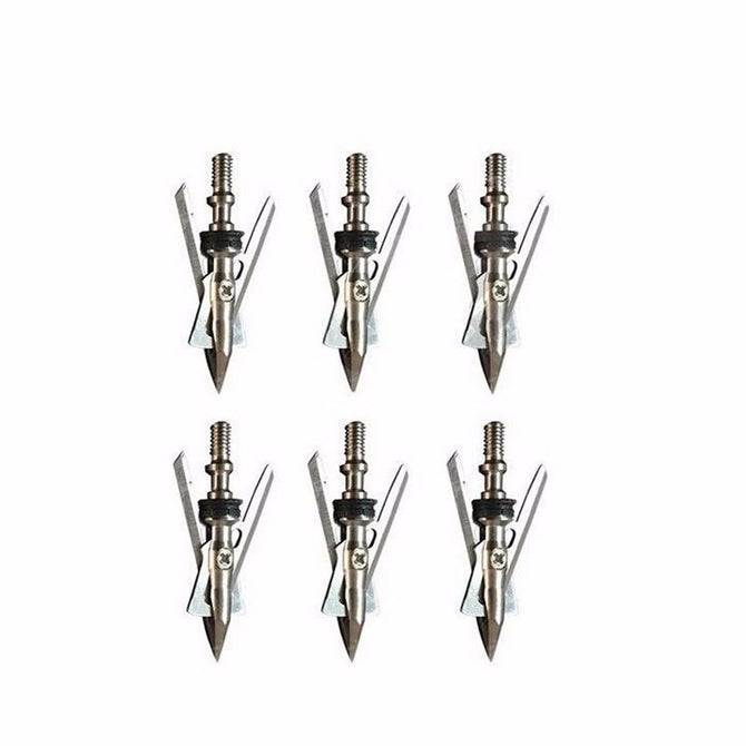 Hunting Arrowheads Points Broadhead 100 Grain Archery Compound Bow Arrow 6 Pieces/Lot  picture show