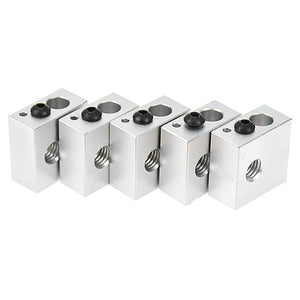 ZHAOYAO MK7 / MK8 Aluminum Alloy Fixing Heating Block for 3D Printer (5 PCS)
