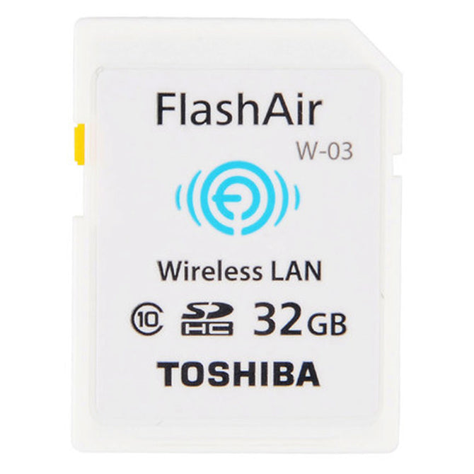 Toshiba Wi-Fi SD32GB FlashAir Wireless LAN W-03 SDHC32GB Memory Card - White (32GB / Class10)