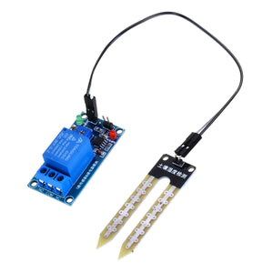 JEDX 5V Soil Moisture Detection Control Module w/ Soil Humidity Sensor - Blue