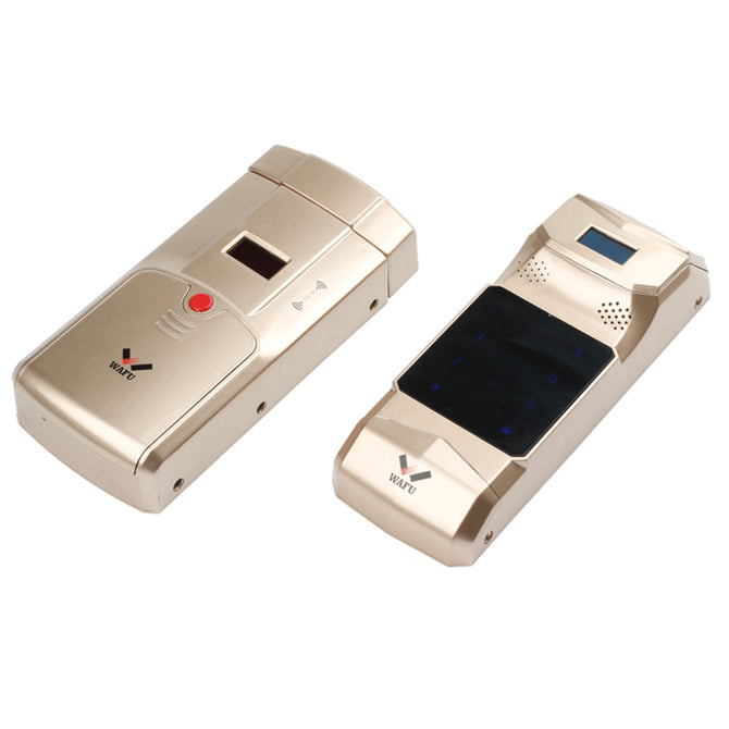 WAFU WF-011 Wireless Smart Invisible Fingerprint Remote Lock and Fingerprint Keypad - Golden