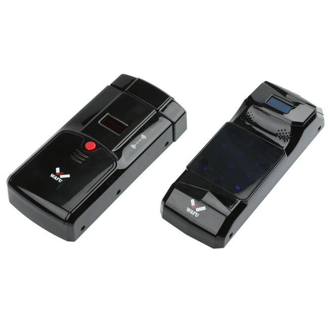 WAFU WF-011 Wireless Smart Invisible Fingerprint Remote Lock and Fingerprint Keypad - Black