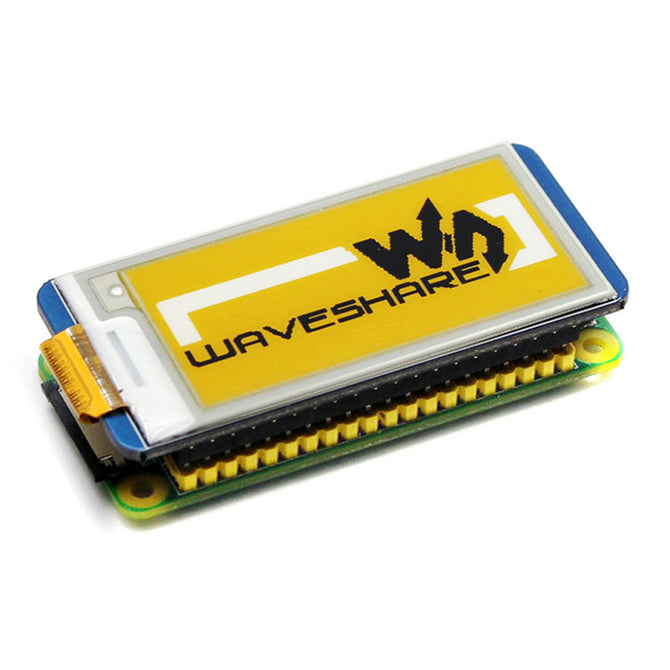 Waveshare 212x104 Yellow / Black / White Three-color 2.13 Inches E-Ink Display HAT for Raspberry Pi