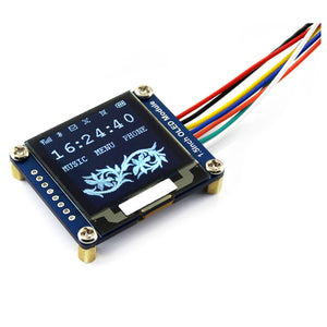 Waveshare 1.5 Inches OLED Display Module, 128x128 Pixels, 16-bit Grey Level, SPI/I2C Interface