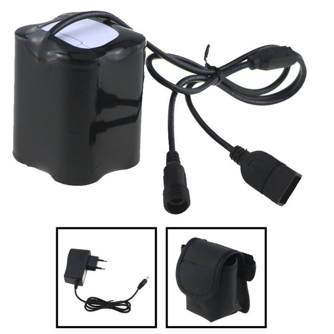 AIBBER TONE 8.4V Large Capacity 20000mAh 4 x 26650 DC & USB Rechargeable Battery Pack with Protective Plate