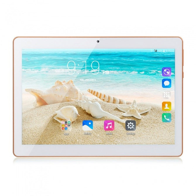 10 Inches Android 7.0 Tablet PC MTK8752 Octa-Core 4GB RAM 64GB ROM GPS 3G 10" 1280 x 800p IPS Screen Tablet White/64GB Add Case