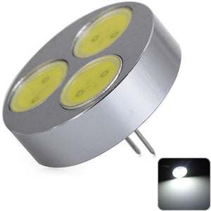 Sencart Round G4 COB 3LED Bulbs Car Marine RV Camper Home Lamp Spot Light White DC 12V