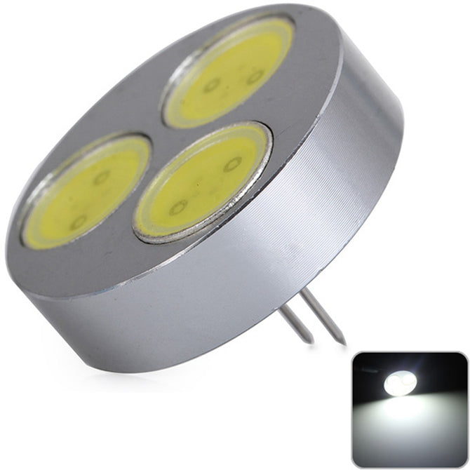 Sencart Round G4 COB 3LED Bulbs Car Marine RV Camper Home Lamp Spot Light White DC 12V