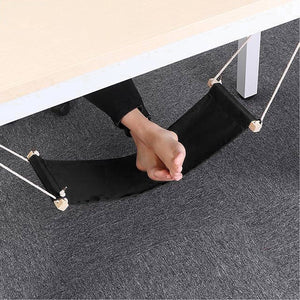 SGODDE The Welfare Of Office Leisure Home Office Foot Rest Desk Feet Hammock Surfing The Internet Hobbies Outdoor Rest Black