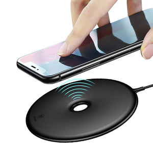 Baseus Portable Slim 15W Wireless Quick Fast Charging Charger for IPHONE X 8, Samsung Note8 S8 S7 S6 Edge black
