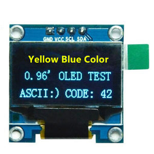 Produino 0.96" I2C IIC SPI Serial 128X64 Yellow & Blue OLED LCD LED Display Module for Arduino