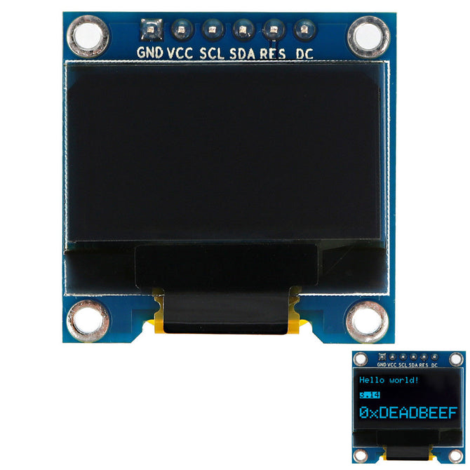 Produino 0.96 inch 128 x 64 Blue OLED Display Module SPI Interface 6 Pin for Arduino