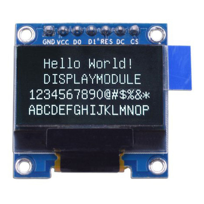 Produino 0.96 inch 128 x 64 White OLED Display Module SPI Interface 7 Pin for Arduino