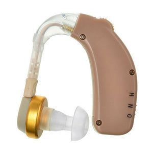 BSTUO Mini Rechargeable BTE Earhook Hearing Aid, Personal Sound Amplifier (US Plug)