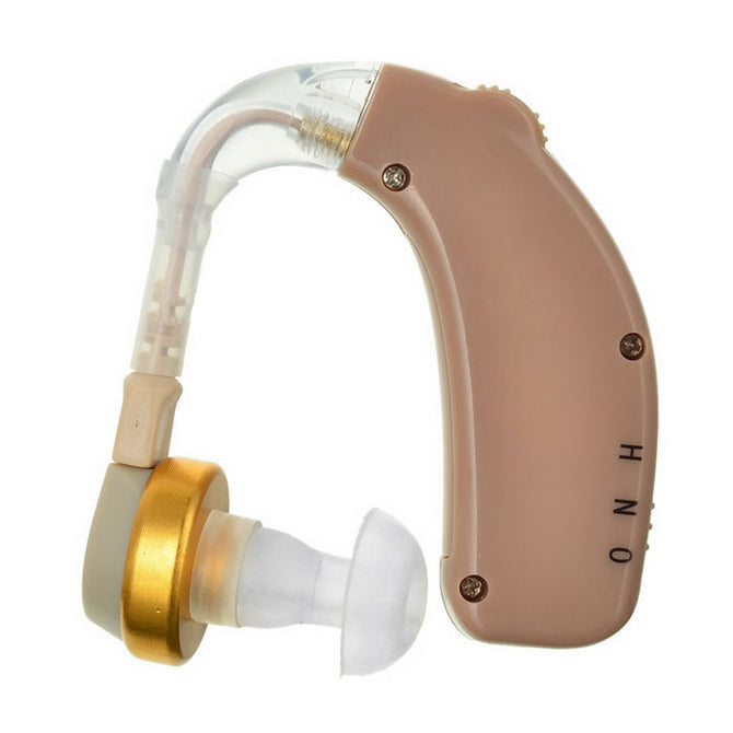 BSTUO Mini Rechargeable BTE Earhook Hearing Aid, Personal Sound Amplifier (US Plug)