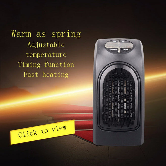 New Handy 400W PTC Heating Heater, Mini Electromechanical Heating Stove Winter Warmer for Home Office, EU Plug 220V EU/400W