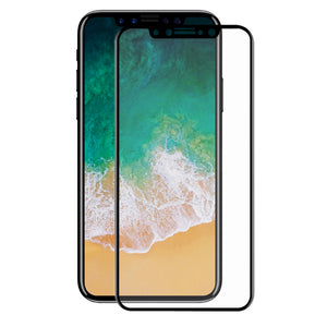 Hat-Prince 0.2mm 9H 3D Tempered Glass Full Cover Protector for IPHONE X - Black