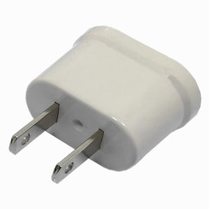 250V 10A EU Socket to US Plug - White
