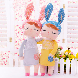 Kawaii Stuffed Plush Animals Cartoon Kids Toys for Girls Children Baby Birthday Christmas Gift, Angela Rabbit Girl Metoo Doll Yellow (4)