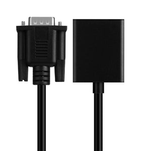 VGA Male to HDMI Female Cable Converter, Computer Connect to TV Adapter with Audio Cable