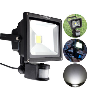 YouOKLight 10W LED Daylight Cold White Floodlight, Motion Sensor PIR Flood Light, Waterproof Outdoor Security Lamp