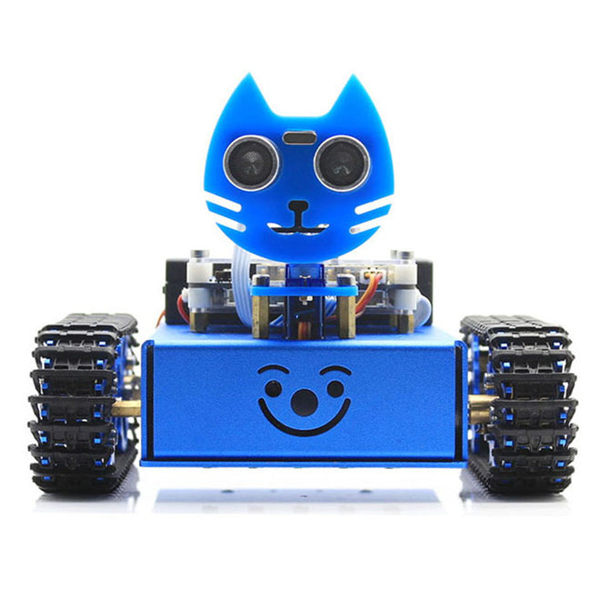 Waveshare KitiBot Starter Robot for Kids, Graphical Programming, Tracked Version