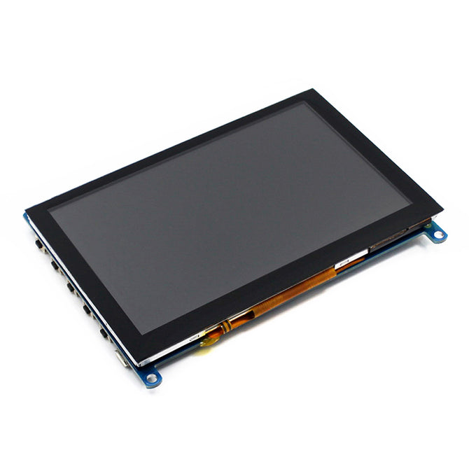 Waveshare 5 Inches 800x480 Capacitive Touch Screen LCD with HDMI Interface, Supports Multi Mini-PCs, Multi Systems