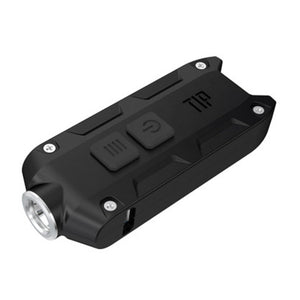 NITECORE TIP USB Rechargeable Min Flashlight 360 Lumen Torch with Battery Keychain - Black